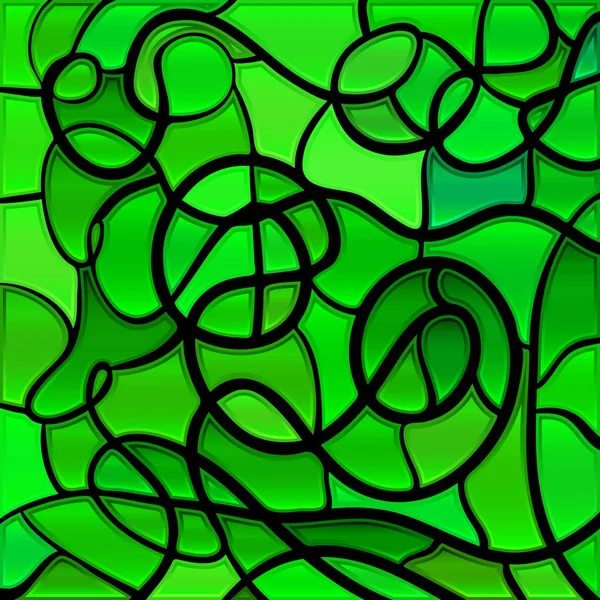 Abstracte vector glas-in-lood mozaïek achtergrond — Stockvector