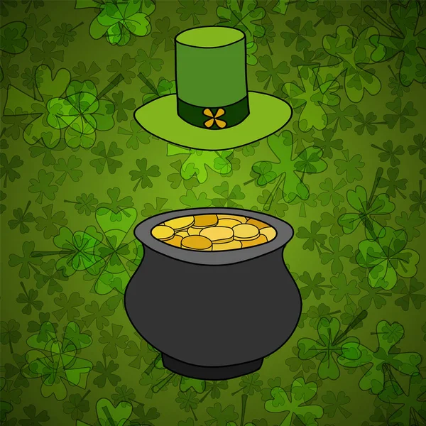 Saint patrick 's day vektor hintergrund — Stockvektor