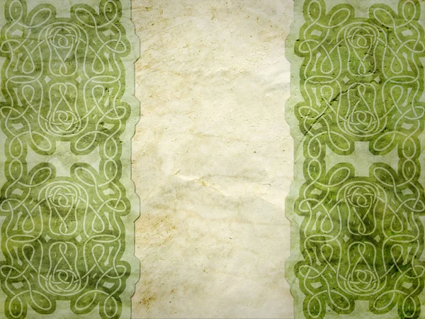 Old paper with celtic pattern