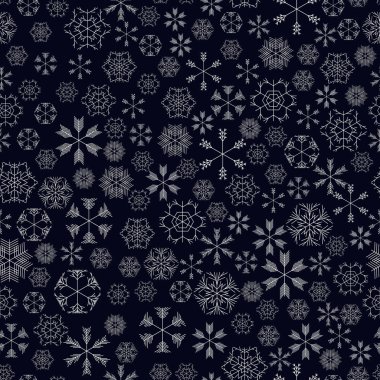 vektör kar taneleri seamless modeli