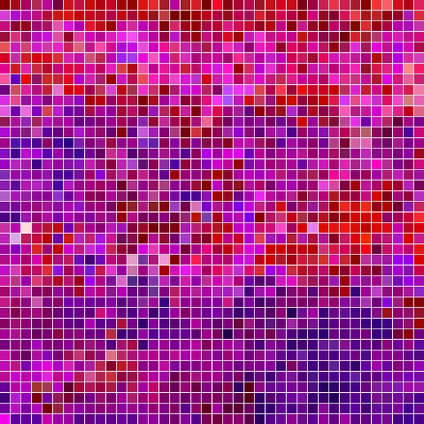 Abstract vector square pixel mosaic background — Stock Vector