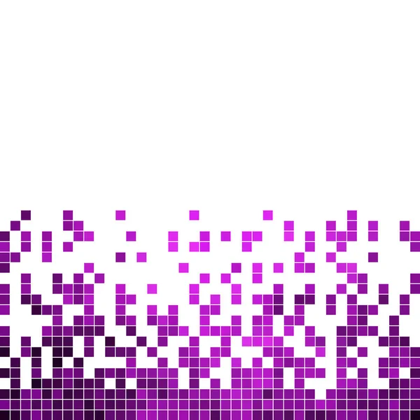 Abstract vector square pixel mosaic background — Stock Vector