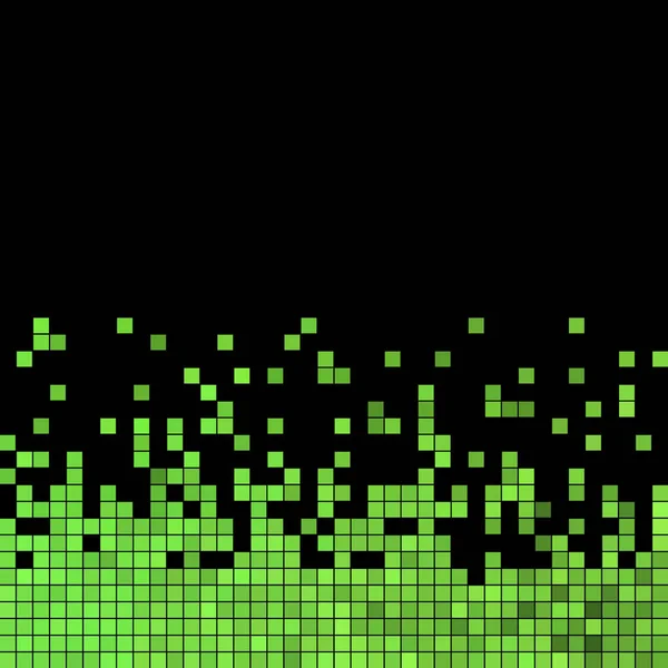 Latar belakang mosaik piksel kuadrat vektor abstrak - Stok Vektor