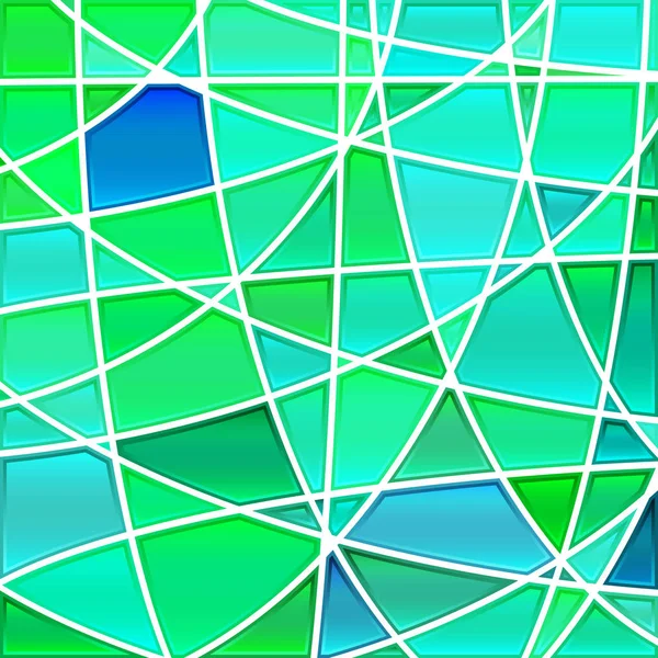 Abstract vector stained-glass mosaic background — Stock Vector