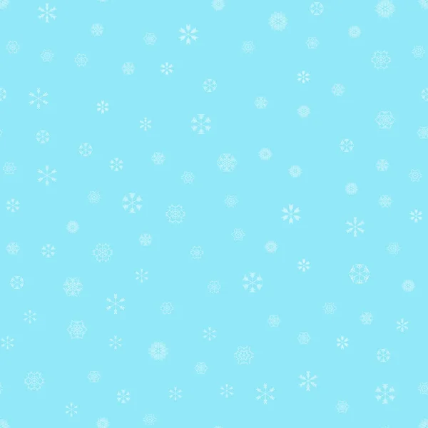 Vector copos de nieve patrón sin costura — Vector de stock