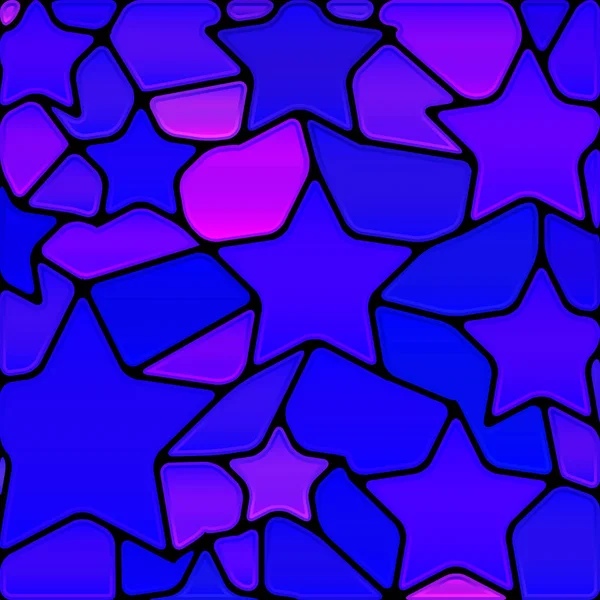 Abstracte vector glas-in-lood mozaïek achtergrond — Stockvector