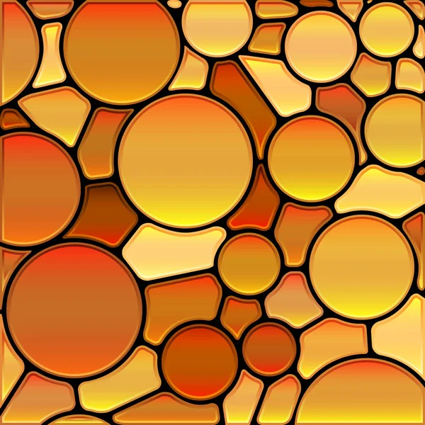 Abstract vector stained-glass mosaic background — Stock Vector