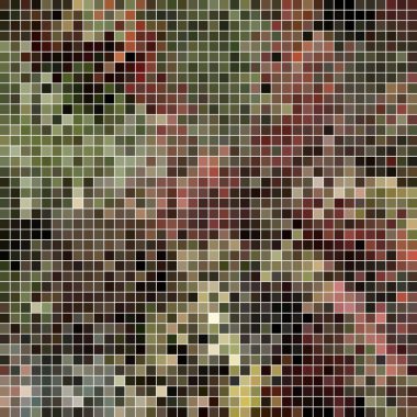 abstract vector square pixel mosaic background clipart