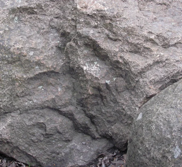 Large rock gray granite stone — Stock Photo, Image