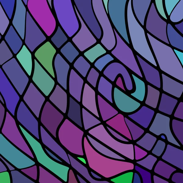 Vector abstracto manchado de vidrio mosaico de fondo — Vector de stock