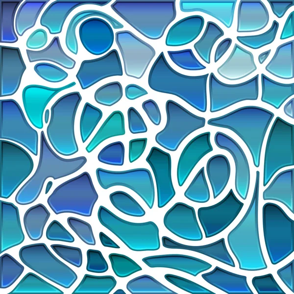 Vector abstracto manchado de vidrio mosaico de fondo — Archivo Imágenes Vectoriales