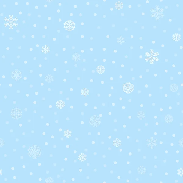Vektor téli hófény zökkenőmentes minta — Stock Vector