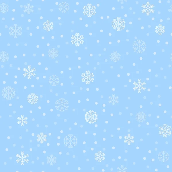 Vettore inverno neve luce modello senza soluzione di continuità — Vettoriale Stock
