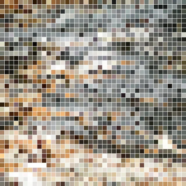 Abstract vector square pixel mosaic background — Stock Vector