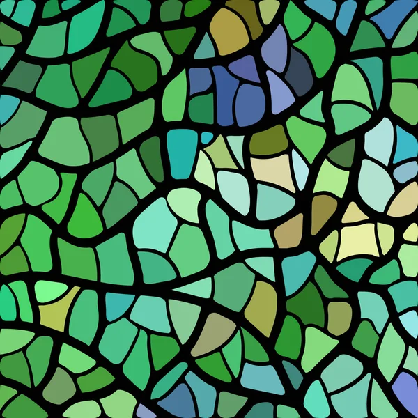 Abstracte vector glas-in-lood mozaïek achtergrond — Stockvector