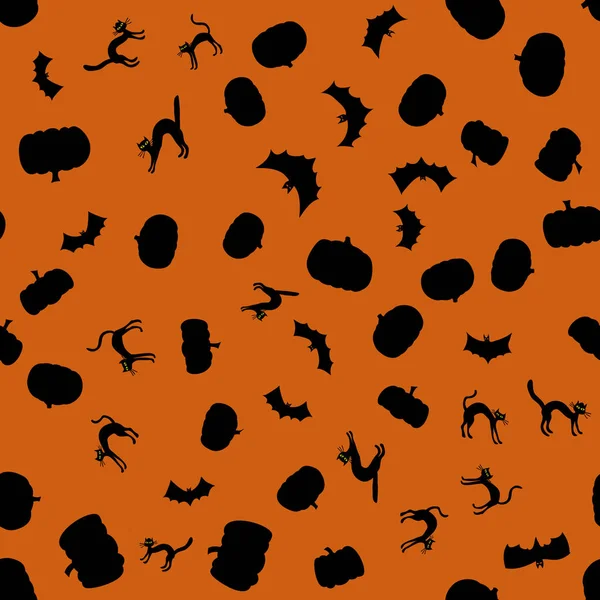 Vektor halloween seamless mönster — Stock vektor