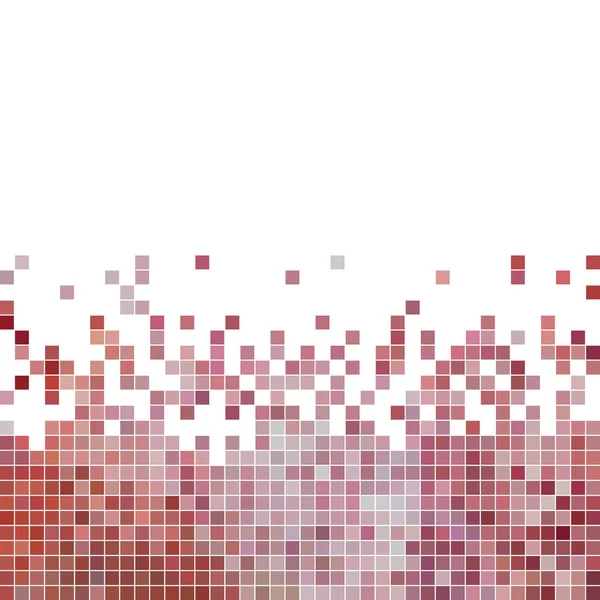 Abstract vector square pixel mosaic background — Stock Vector