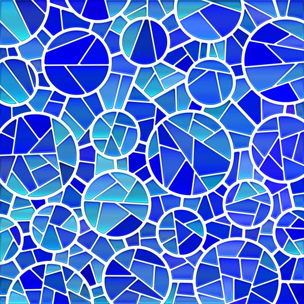 Vector abstracto manchado de vidrio mosaico de fondo — Vector de stock