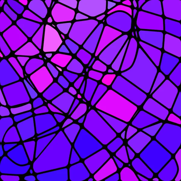 Abstracte vector glas-in-lood mozaïek achtergrond — Stockvector