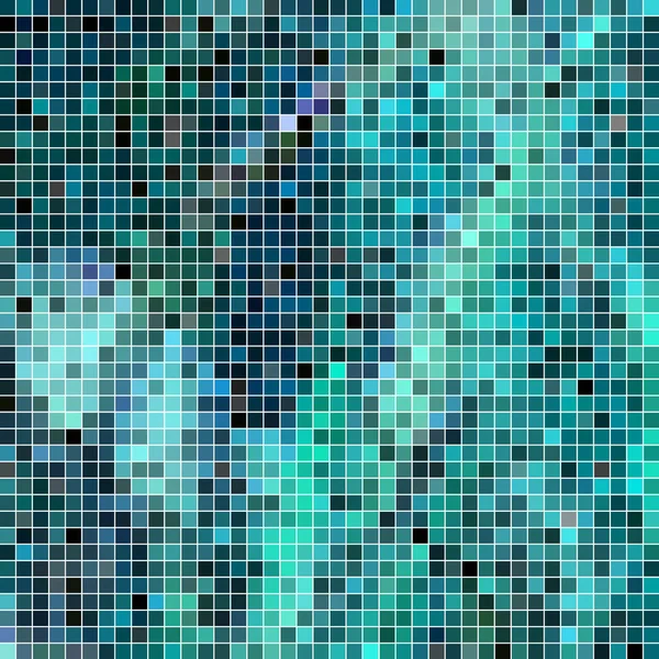 抽象的なベクトルの正方形ピクセルのモザイクの背景 — ストックベクタ