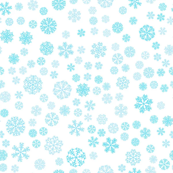 Vector invierno nieve luz patrón sin costuras — Vector de stock