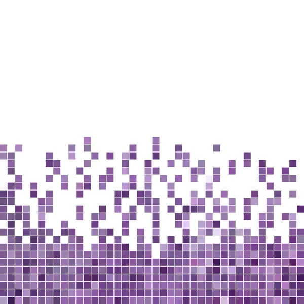 Abstract vector square pixel mosaic background — Stock Vector