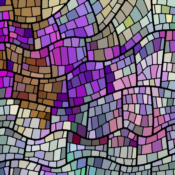 Vetor abstrato fundo mosaico de vidro manchado — Vetor de Stock