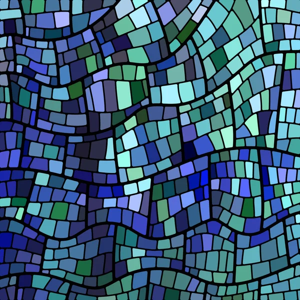 Abstract vector stained-glass mosaic background — Stock Vector