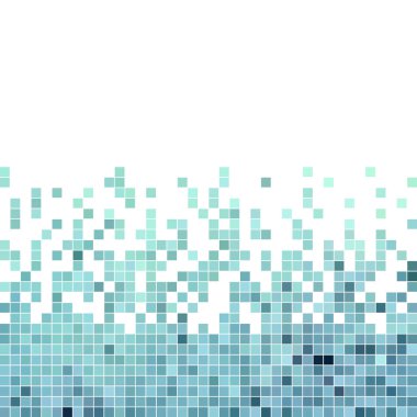 abstract vector square pixel mosaic background clipart