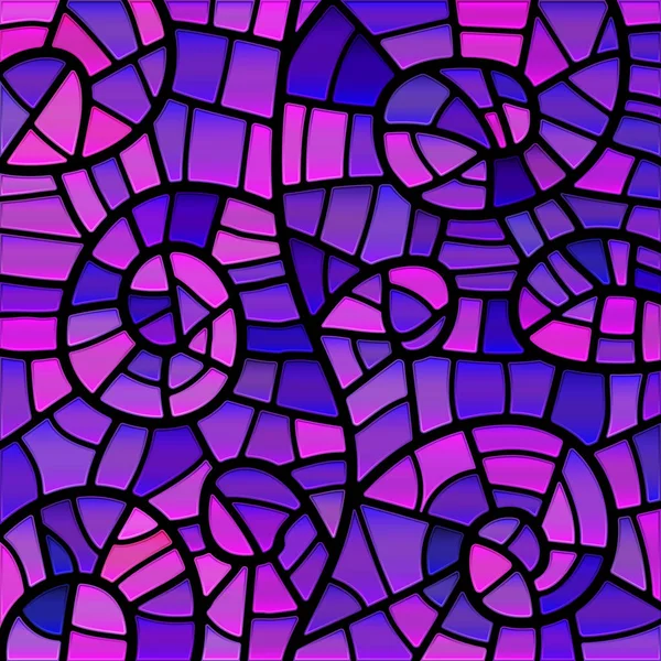 Abstracte vector glas-in-lood mozaïek achtergrond — Stockvector