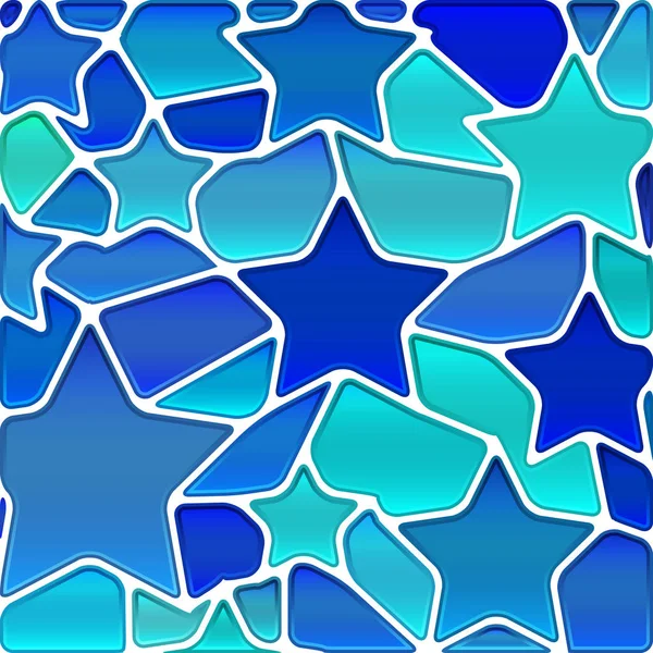 Abstracte vector glas-in-lood mozaïek achtergrond — Stockvector