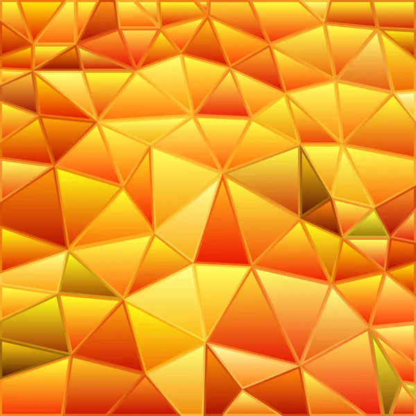 Abstract vector stained-glass triangle mosaic background — Stock Vector