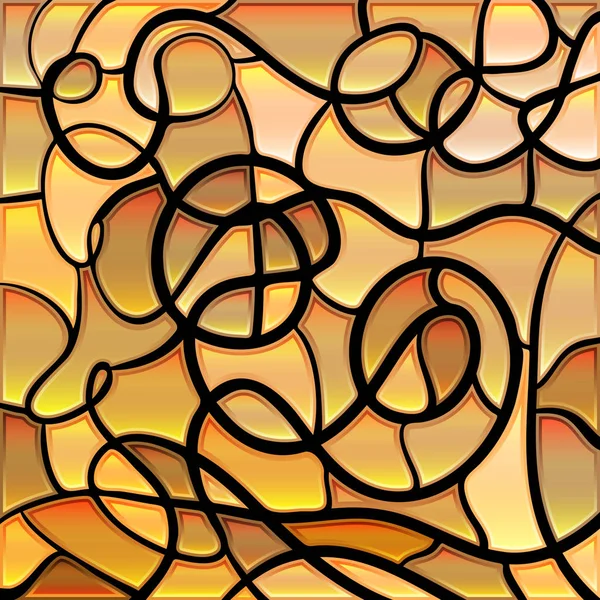 Abstract vector stained-glass mosaic background — Stock Vector