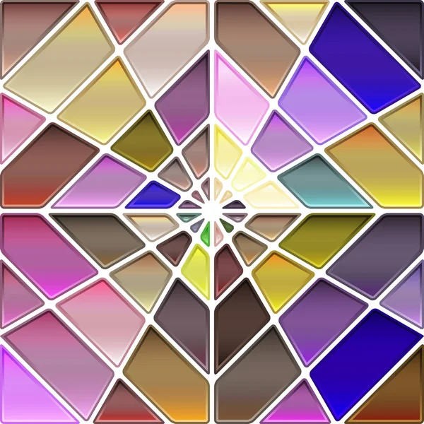 Vector abstracto manchado de vidrio mosaico de fondo — Archivo Imágenes Vectoriales