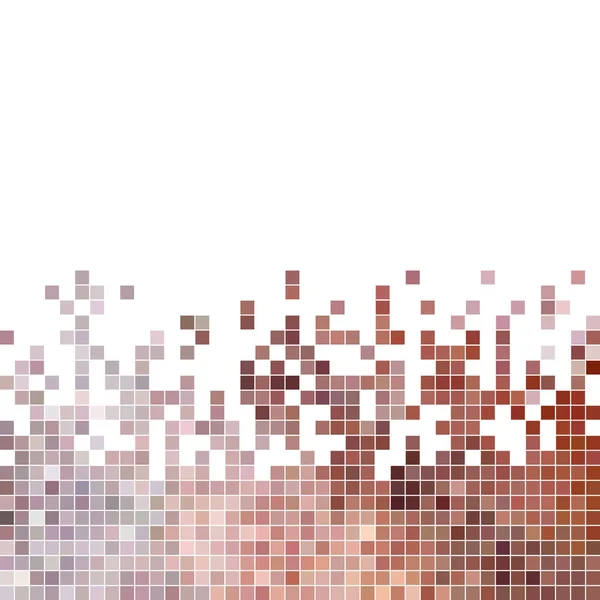 Abstract vector met vierkante pixels mozaïek achtergrond — Stockvector