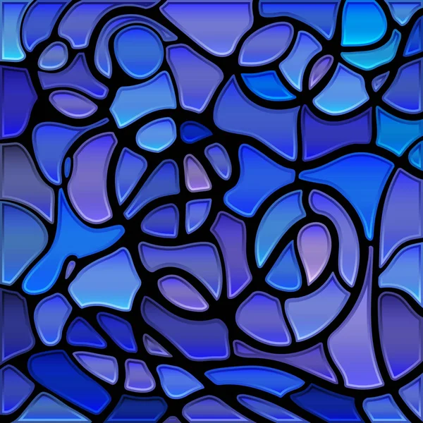 Abstracte vector glas-in-lood mozaïek achtergrond — Stockvector