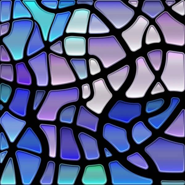 Abstracte vector glas-in-lood mozaïek achtergrond — Stockvector