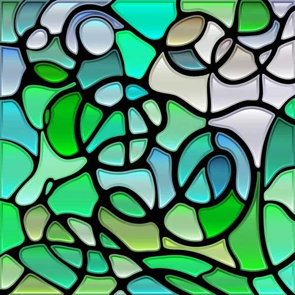 Abstract vector stained-glass mosaic background — Stock Vector