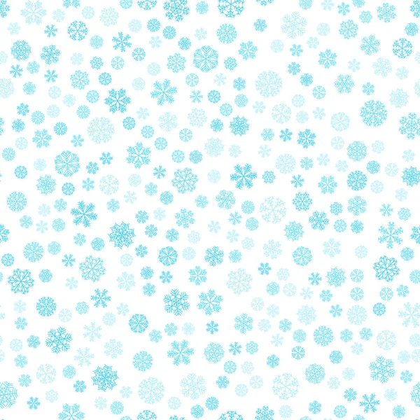 Vector invierno nieve luz patrón sin costuras — Vector de stock
