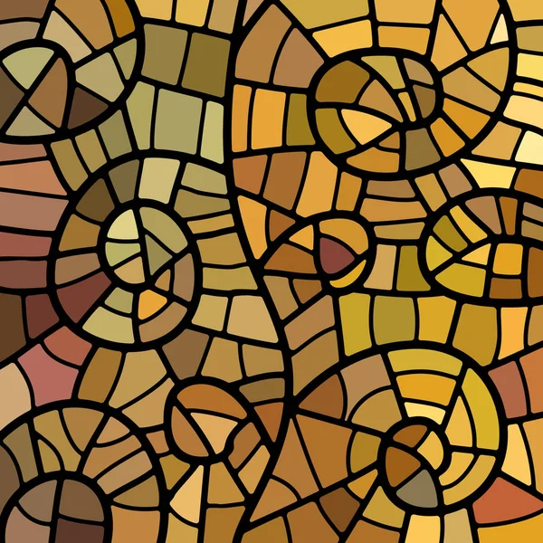 Vector abstracto manchado de vidrio mosaico de fondo — Archivo Imágenes Vectoriales