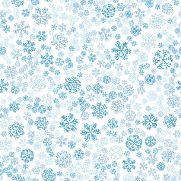 Vector winter sneeuw licht naadloos patroon — Stockvector