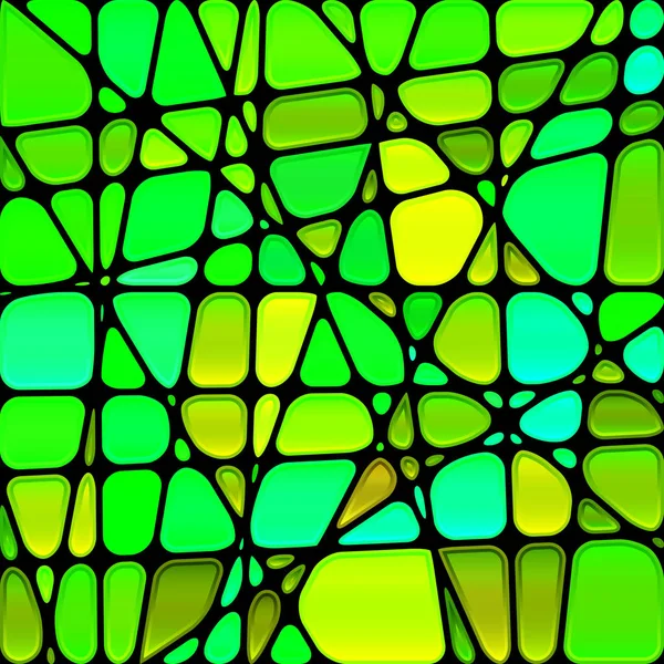 Abstracte vector glas-in-lood mozaïek achtergrond — Stockvector