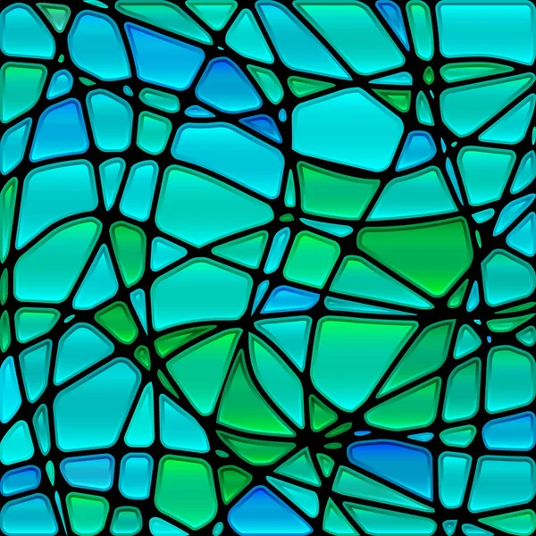 Abstracte vector glas-in-lood mozaïek achtergrond — Stockvector