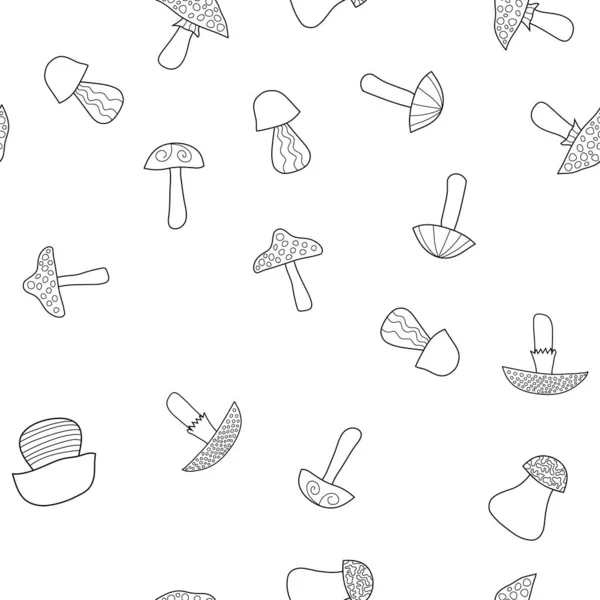 Vector abstracto doodle seta patrón sin costura — Vector de stock
