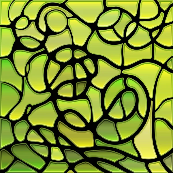 Abstracte vector glas-in-lood mozaïek achtergrond — Stockvector