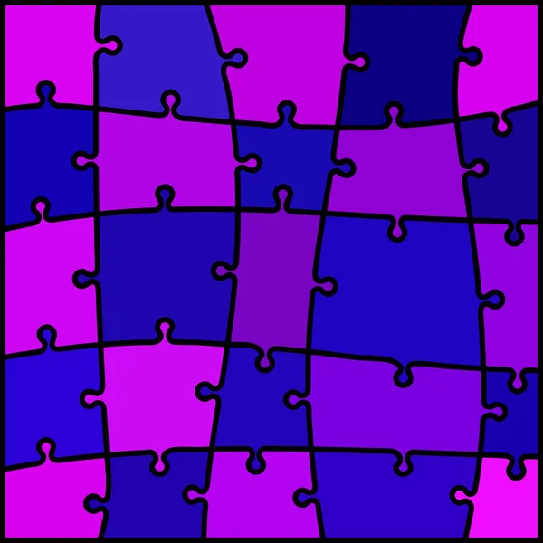 Abstracte gekleurde puzzel achtergrond — Stockvector