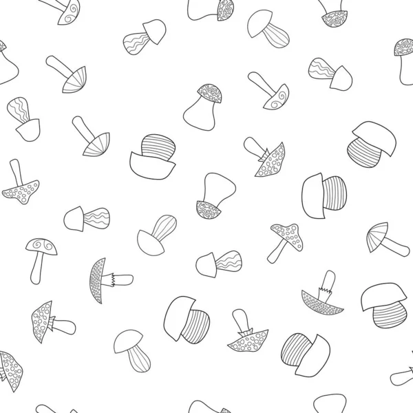 Vector abstracto doodle seta patrón sin costura — Vector de stock