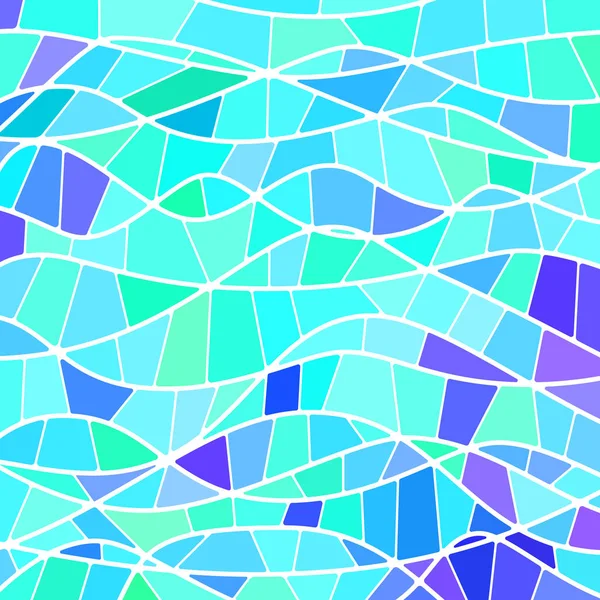 Abstracte vector glas-in-lood mozaïek achtergrond — Stockvector