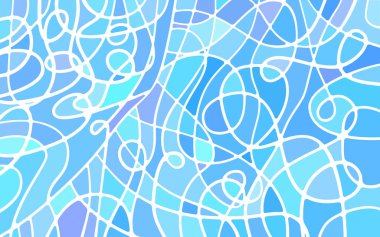 soyut vektör boyalı cam mozaik arkaplan - açık mavi