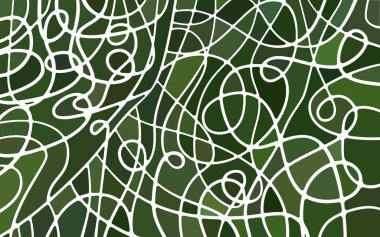 soyut vektör boyalı cam mozaik arkaplan - koyu yeşil